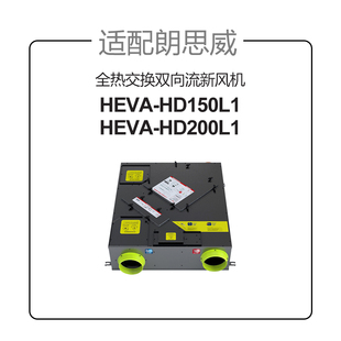 适配朗思威鲜氧新风系统新风机 HEV-HD1L1 滤网除霾HEP滤芯