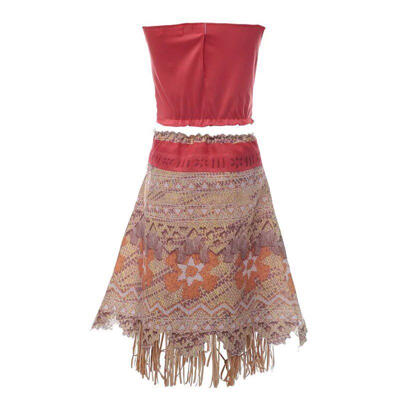 Moana Cosplay Costume Vaiana AdventurKe Summer Girls Beach - 实物图