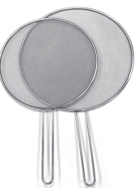 Stainless Steel Splatter Screen Oil Proofing Lid Spill Proo
