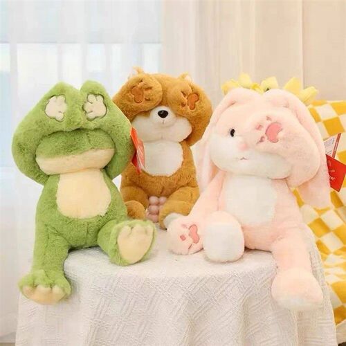 35cm Cute Funny Cat Frog Dinosaur Shiba Inu Rabbit Monkey Du