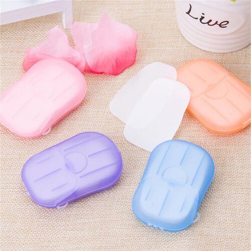 20pcs/ Box Travel Portable Disinfecting Paper Soaps Washing