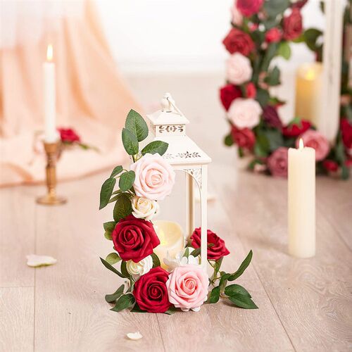 30/50/100pcs Artificial PE Foam Rose Flowers Heads 7CM Bride