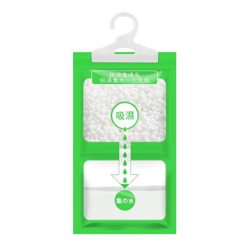 Hanging dehumidifying bags for indoor wardrobes, suitable fo - 实物图