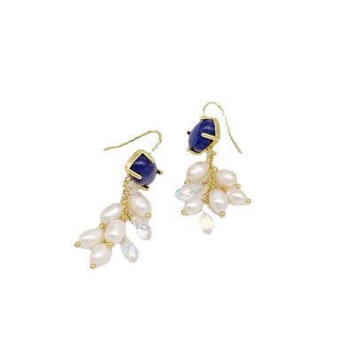 Vintage Baroque Super Fairy Freshwater Pearl Tassel Long Ear