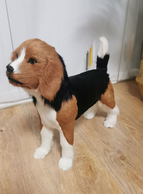 仿真狗摆件牧羊犬雪纳瑞狼狗动物模型展厅装饰品家居软装狗摆件