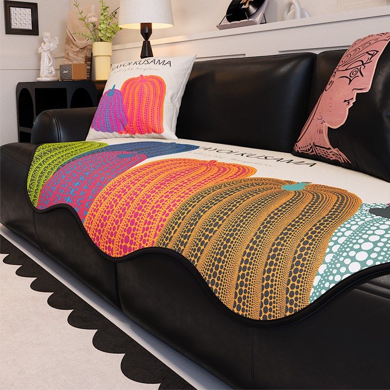 夏季南瓜冰丝沙发凉席坐垫夏天款防滑凉感异形不规则沙发罩盖布,居家布艺,沙发垫,淘宝优惠券,粉丝福利购,淘宝优惠卷