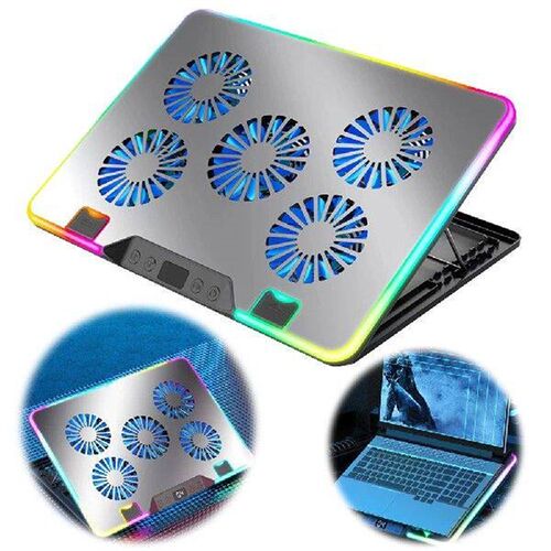 Laptop Cooling Pad Height Adjustable Laptop Cooler 2 USB