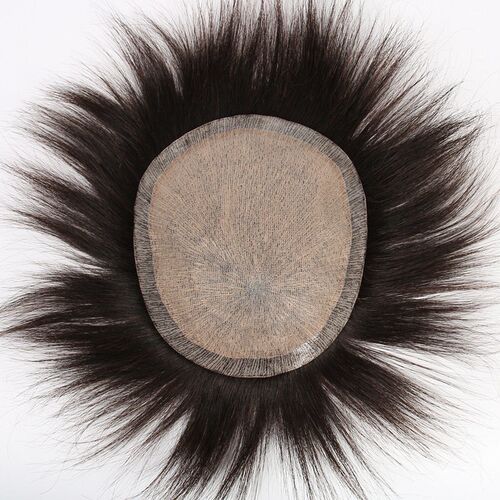 Wig Tablets Mens Blank Real Hair Top Hair Replenishment Tab