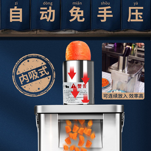 全自动多功能切菜机切片机电动土豆水果商用颗粒萝卜家用切丁机