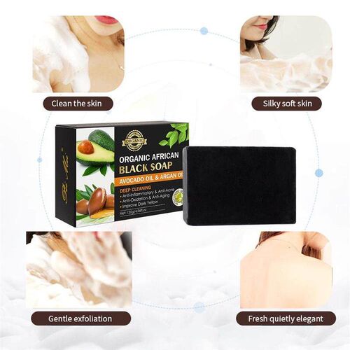 Shea Butter and Glycerin African Black Soap 乳木果非洲黑肥皂