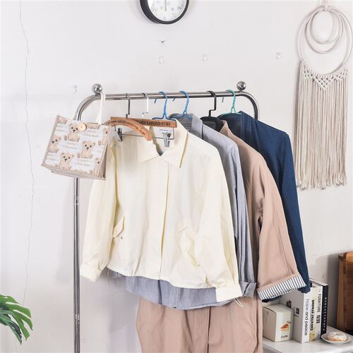 Movable Clothes Hanger Storage Rack Household Floor-standing