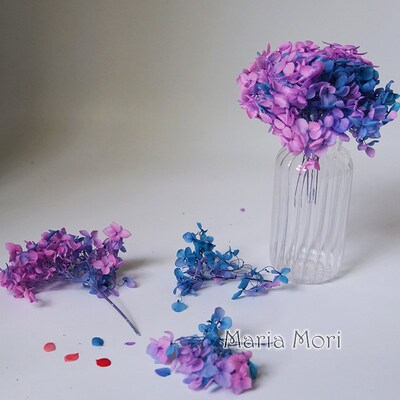 Colorful Preserved Hydrangea Home Decoration Wedding Decorat