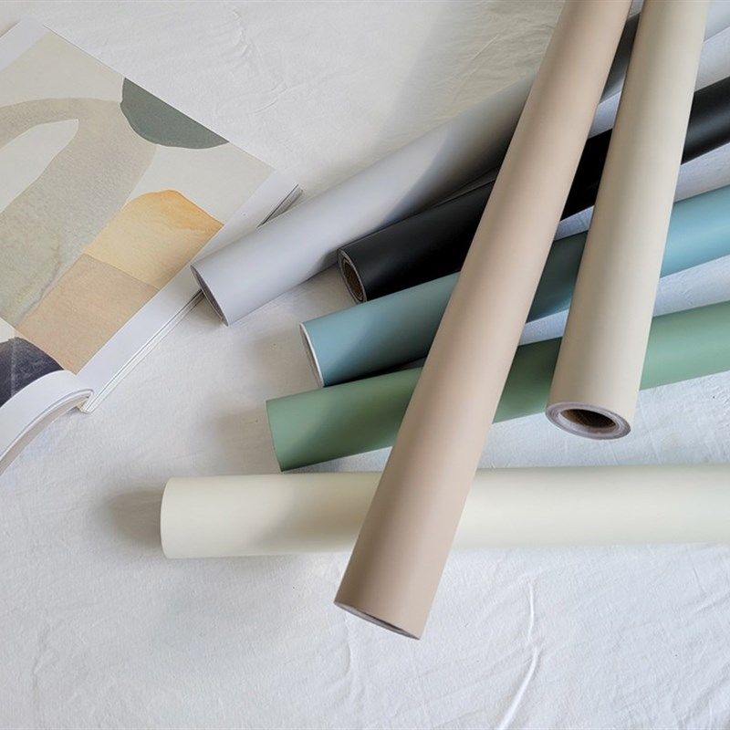 PVC自粘防水墙纸 亲肤质感纯色素色办公桌柜子衣柜旧家具翻新贴,家居饰品,软装墙贴,淘宝优惠券,粉丝福利购,淘宝优惠卷