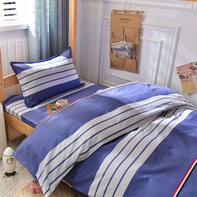 Dormitory single bed three-piece cotton school six-piece bed
