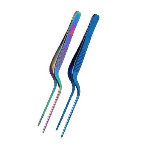 1pcs 14cm Stainless Steel Tweezer Plating Chef Food Tweezer