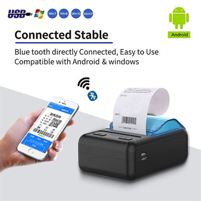 Handheld Receipt Printer 58mm Wireless Mini Thermal Printer