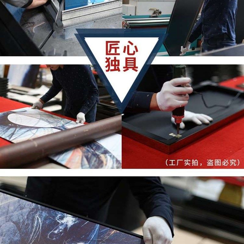装饰画定制挂画来图玄关大尺寸工装晶瓷画订制壁画背景墙客厅