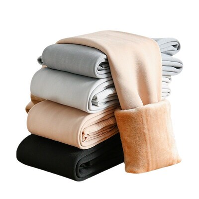 Light Leg Socks Artifact Womens One-piece Pants Plus Velvet