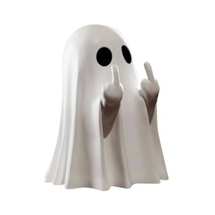 Halloween Decora??O Halloween Middle Finger Love Ghost Orn
