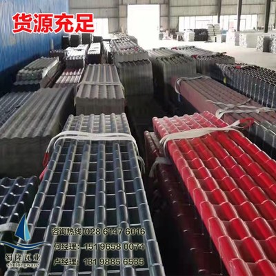 合成树脂瓦厂屋顶仿古建筑瓦防水瓦琉璃瓦别墅塑料主瓦农房住宅瓦