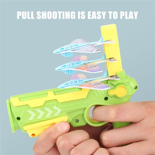 Launcher Toys for Kids Bubble Catapult With 6 Small Plane To