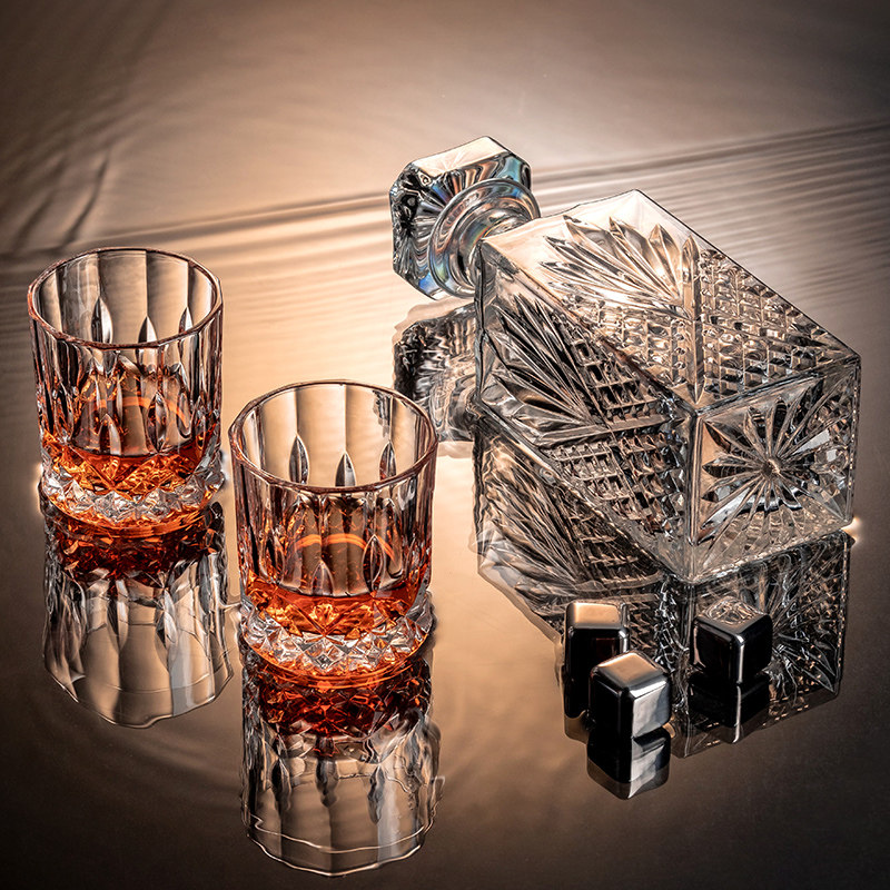 高档威士忌酒杯酒樽洋酒杯子欧式酒壶无铅水晶玻璃酒具装家用
