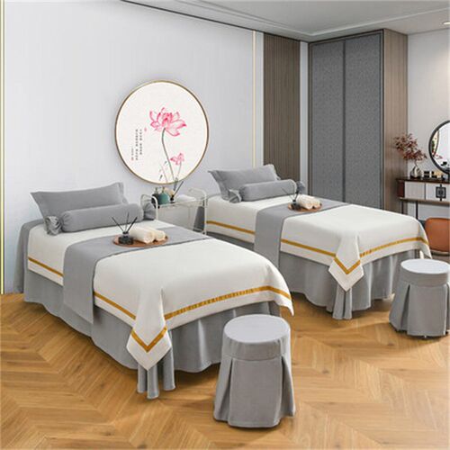 Beauty Bedspread Four-piece Set High-end Simple Beauty Salon