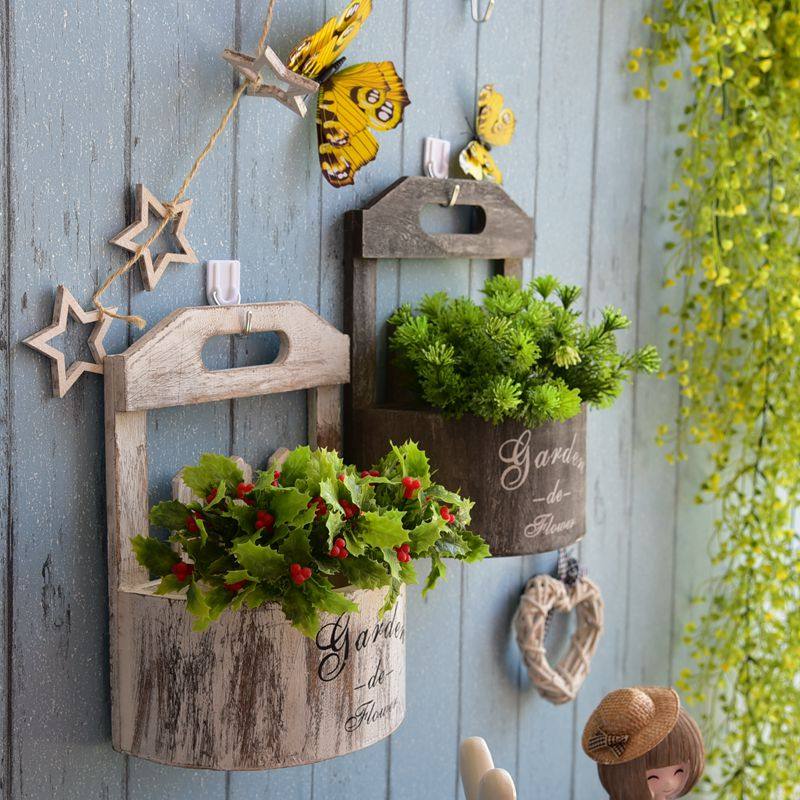 复古壁挂花盆花篮架挂墙摆件创意悬挂壁挂手工藤编织装饰藤编架盆,家居饰品,花篮,淘宝优惠券,粉丝福利购,淘宝优惠卷