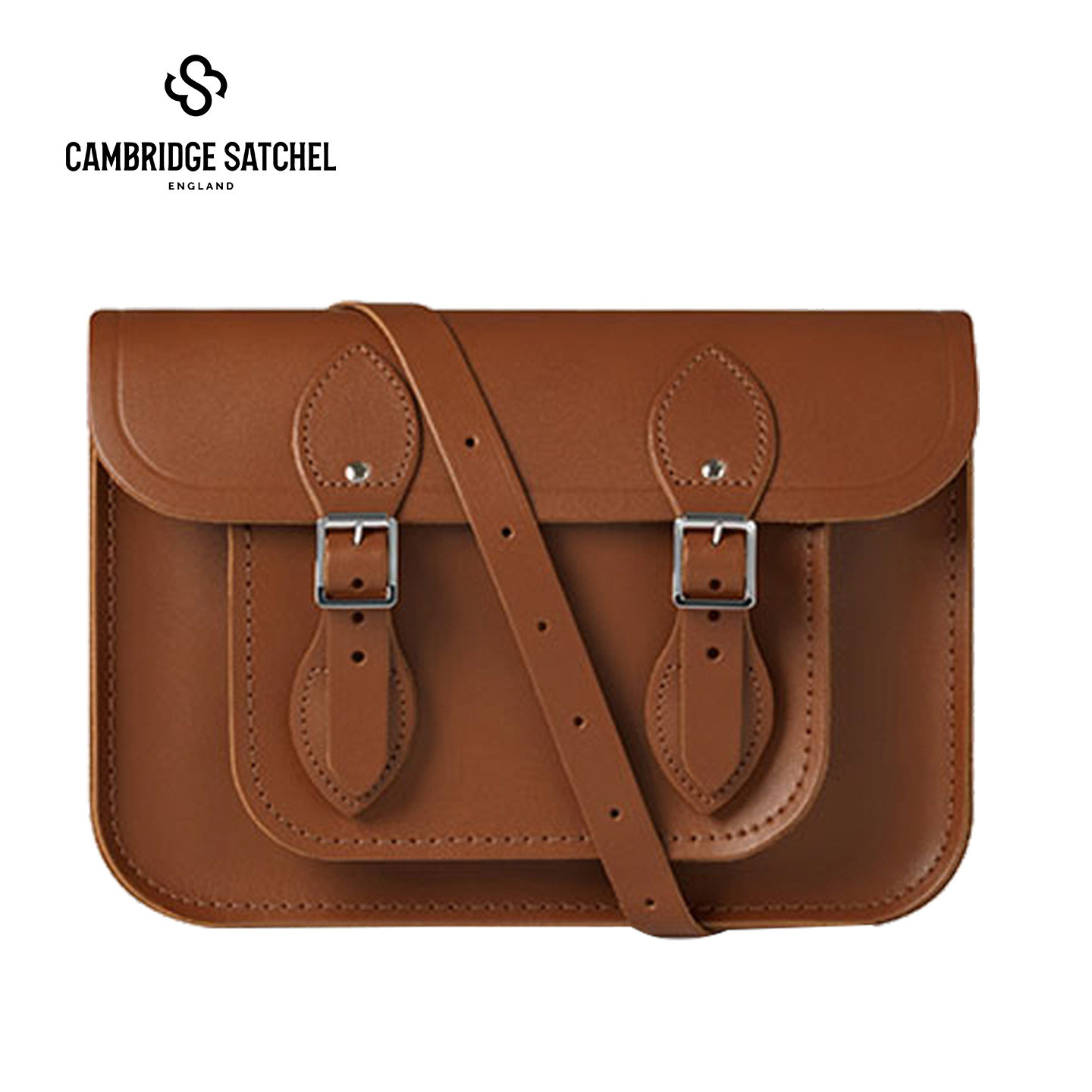 13寸Satchel英国剑桥包Cambridge Satchel斜挎邮差手工牛皮单肩包