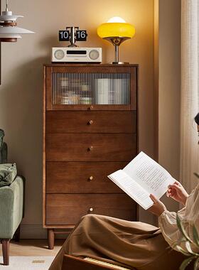 逸实木客厅53782边储柜电视柜高立柜物柜柜家斗柜角柜收纳柜