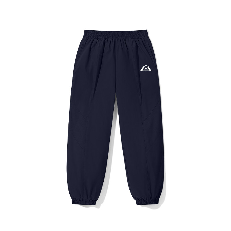 匹克童装男女童裤子夏季薄款帅气儿童梭织裤青少年运动长裤速干