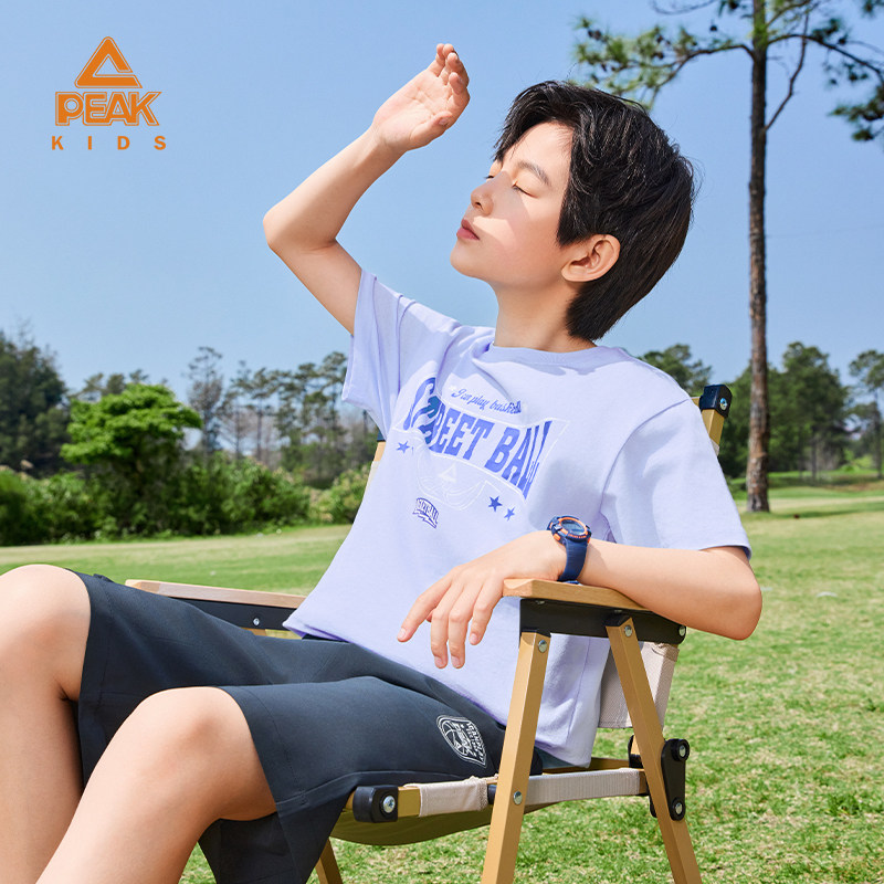 匹克童装男童短袖t恤运动速干衣