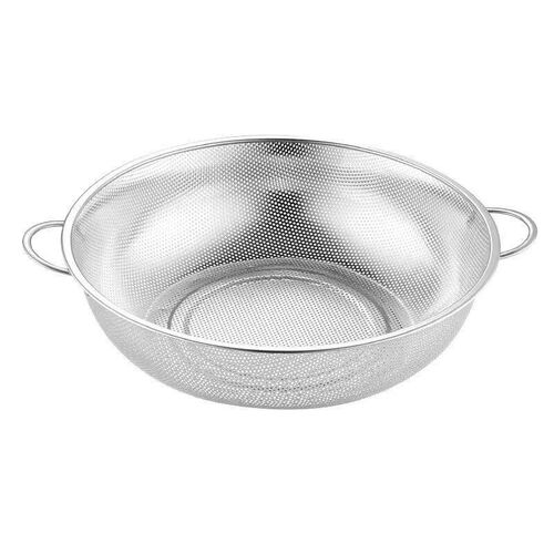 Stainless Steel Multi-purpose Dense Hole Rice Sieve with Sin