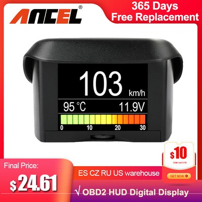 Ancel A202 On-board Computer For Car OBD2 Digital Display Fu