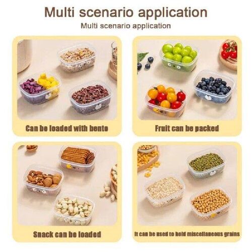 Portable Lunch Box Plastic Food Rice Dispenser Microwave