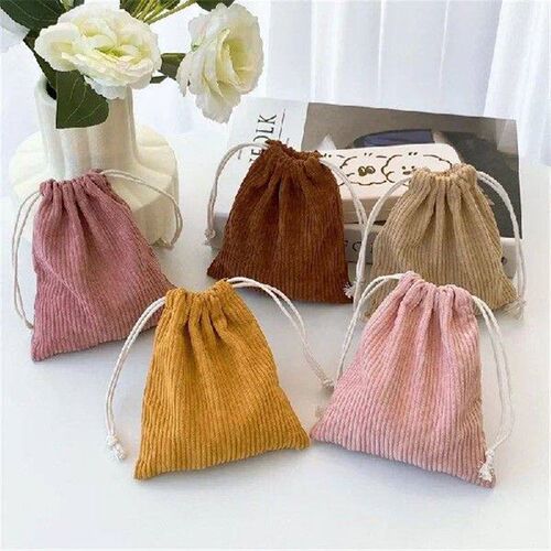 Cotton Diaper Storage Bag Fabric Gauze Baby Bags String