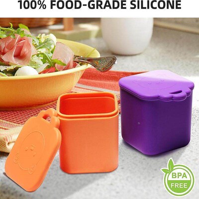 Silicone Dipping Cup Small Condiment Storage Box Container01