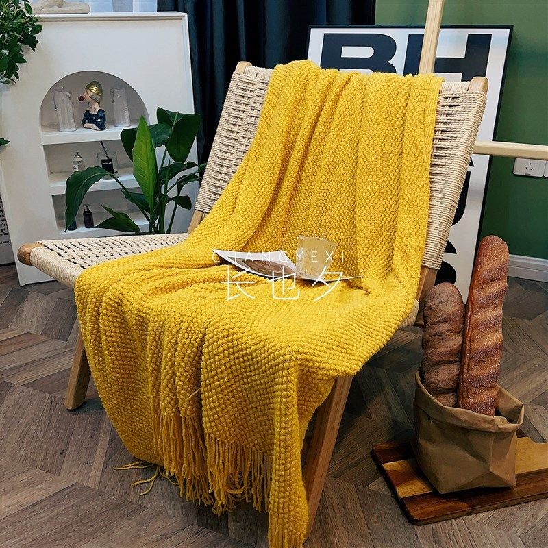 长也夕 牛油果绿 针织沙发毯办公室午休盖毯休闲毯民宿床尾巾装饰,床上用品,休闲毯/毛毯/绒毯,淘宝优惠券,粉丝福利购,淘宝优惠卷
