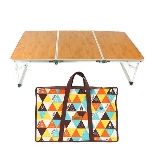 Outdoor Picnic Barbecue Bamboo Wood Bamboo Board Table Campi