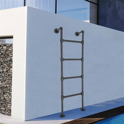 4-Step Ladder Wall&Floor-Mounted Ladders Portable Household