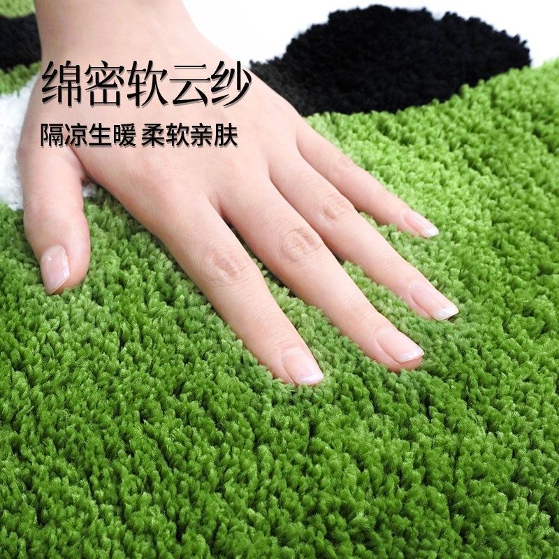 绿色地毯猫咪出游卧室床边毯客厅茶几民宿房间地毯家用现代儿童房,居家布艺,床边毯,淘宝优惠券,粉丝福利购,淘宝优惠卷