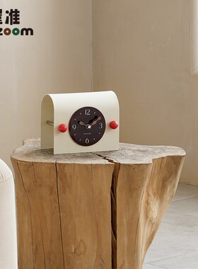 WOZOOM屋准入户玄关桌面摆件时钟家居客厅酒柜摆放式座钟表装饰品