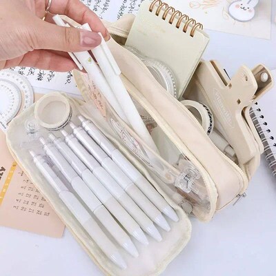 Transparent Pencil Case Large Capacity Pencil Pouch School S