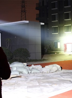 V头灯P70强光LED聚光远射夜钓灯W宽电压0V外接夹带稳压