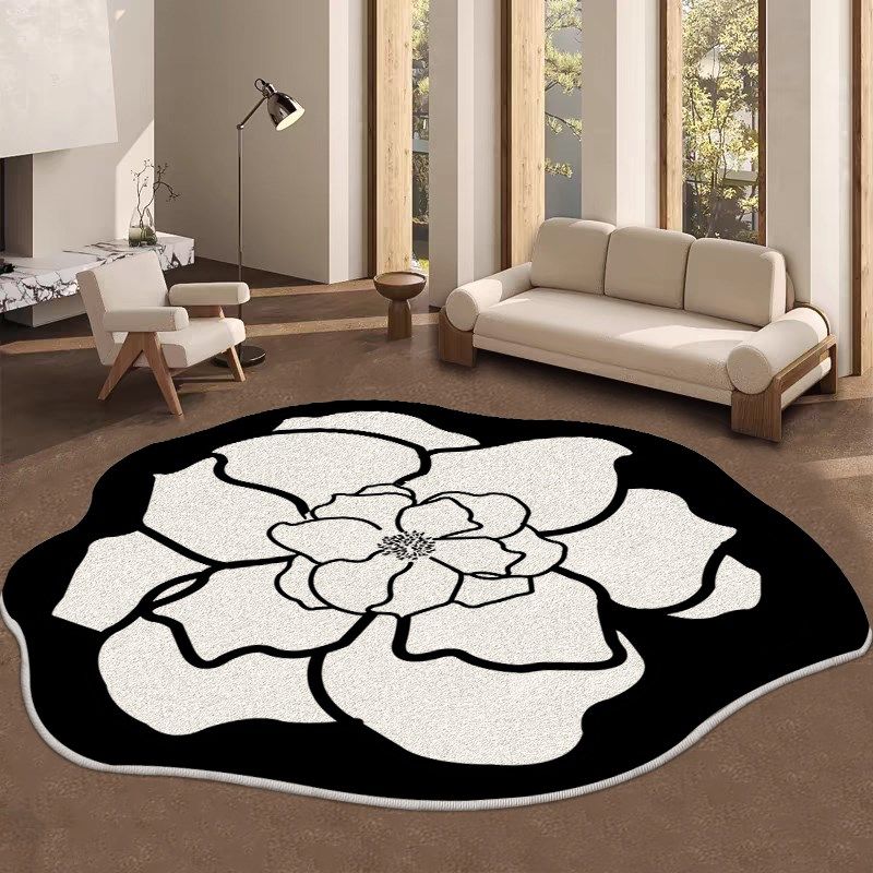 仿羊绒圆形地毯客厅梳妆台衣帽间不规则地垫202新款卧室床边毯,居家布艺,地毯,淘宝优惠券,粉丝福利购,淘宝优惠卷