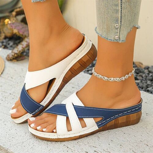 Women Summer Sandals Shoes Fashion Wedge Ladies Shoes Retro