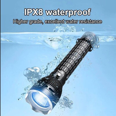 Brightest XHP160 Diving Flashlight Underwater 1000m Professi