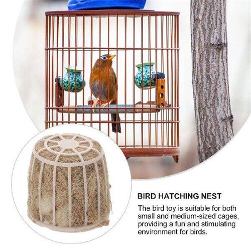 Birdemic Birds Nest Toy Parrot Breeding Basket Hollow Cage