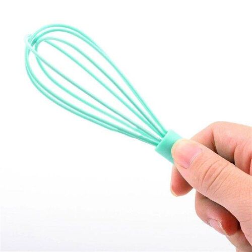 Silicone Eco-Friendly Wood Handle Egg Whisk Egg Tool Baking