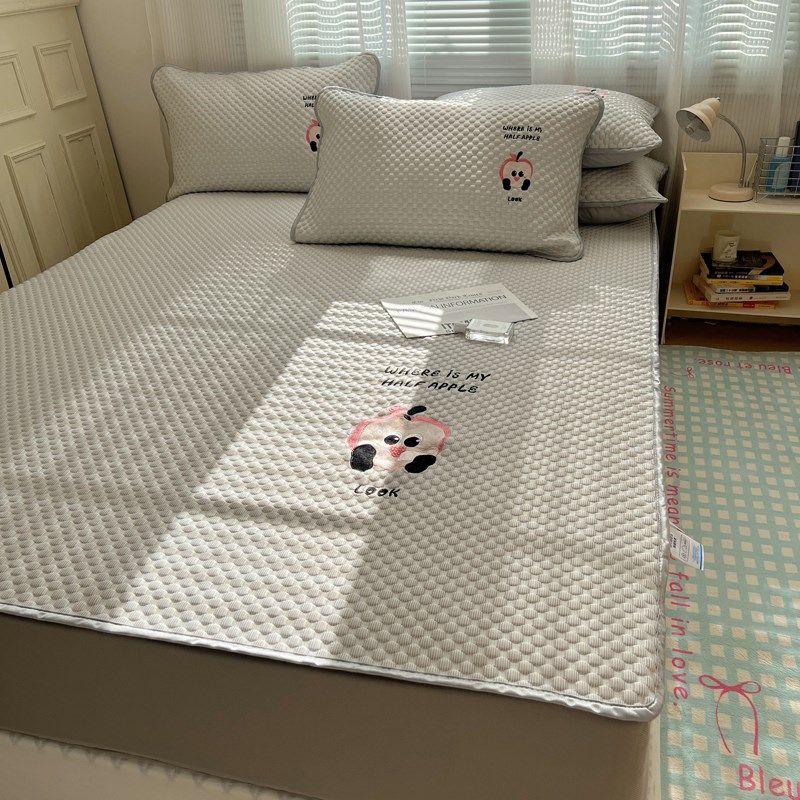 202新款凉豆豆床笠款凉席夏季凉感床罩可折叠软席空调冰丝席家用,床上用品,冰丝席,淘宝优惠券,粉丝福利购,淘宝优惠卷